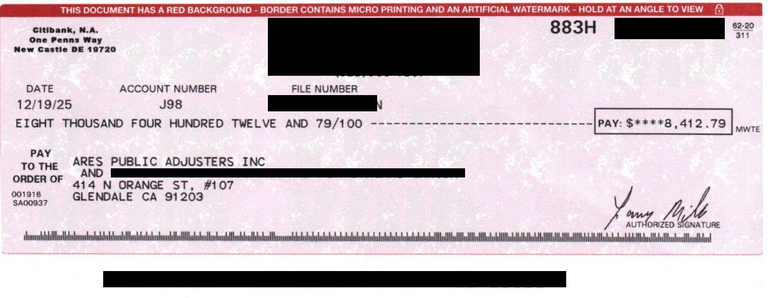 Dwelling Cleaning Supplement Check