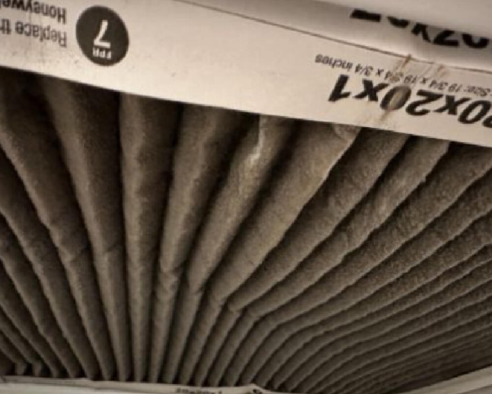 Heavily Contaminated Air Filter