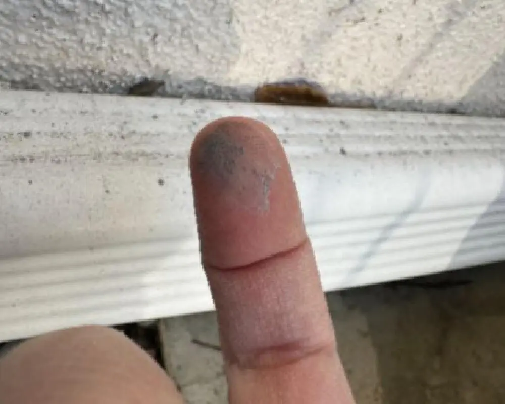 Ash in the gutters