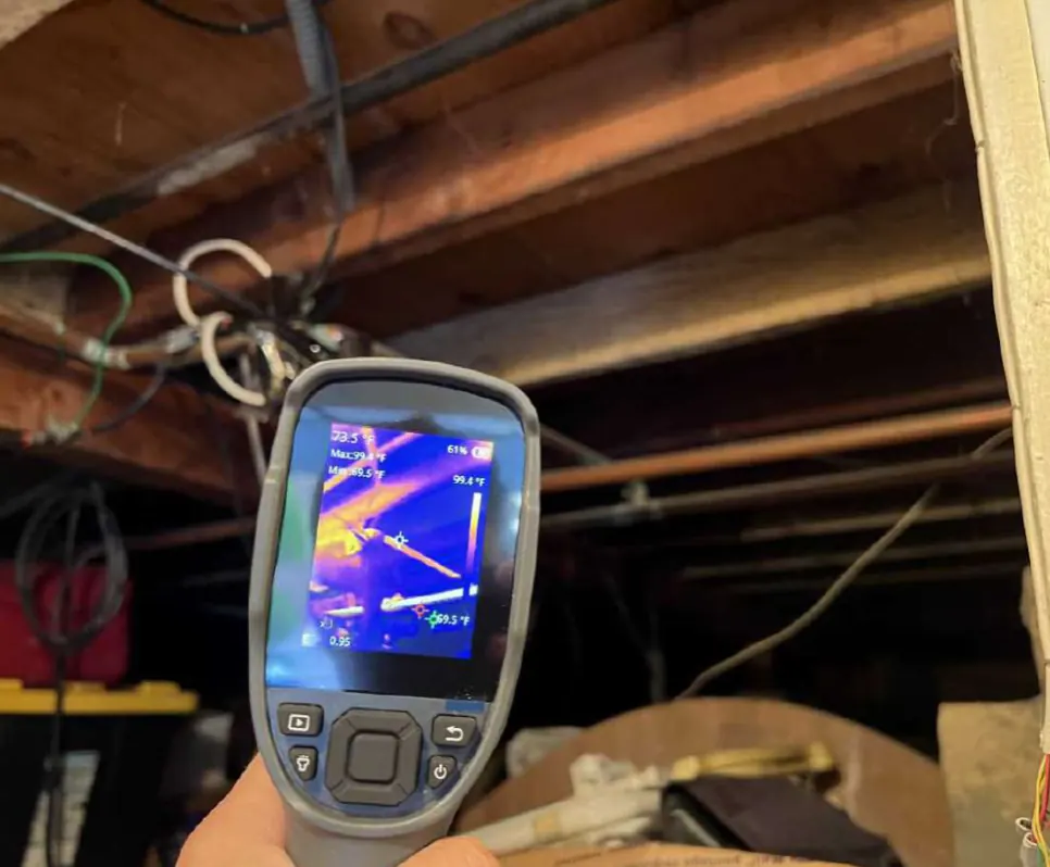 Thermal imaging in the basement