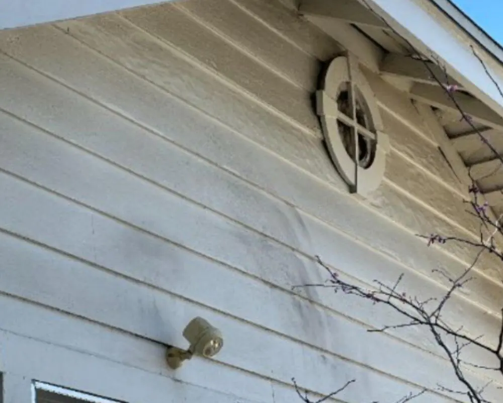 Soot on the siding