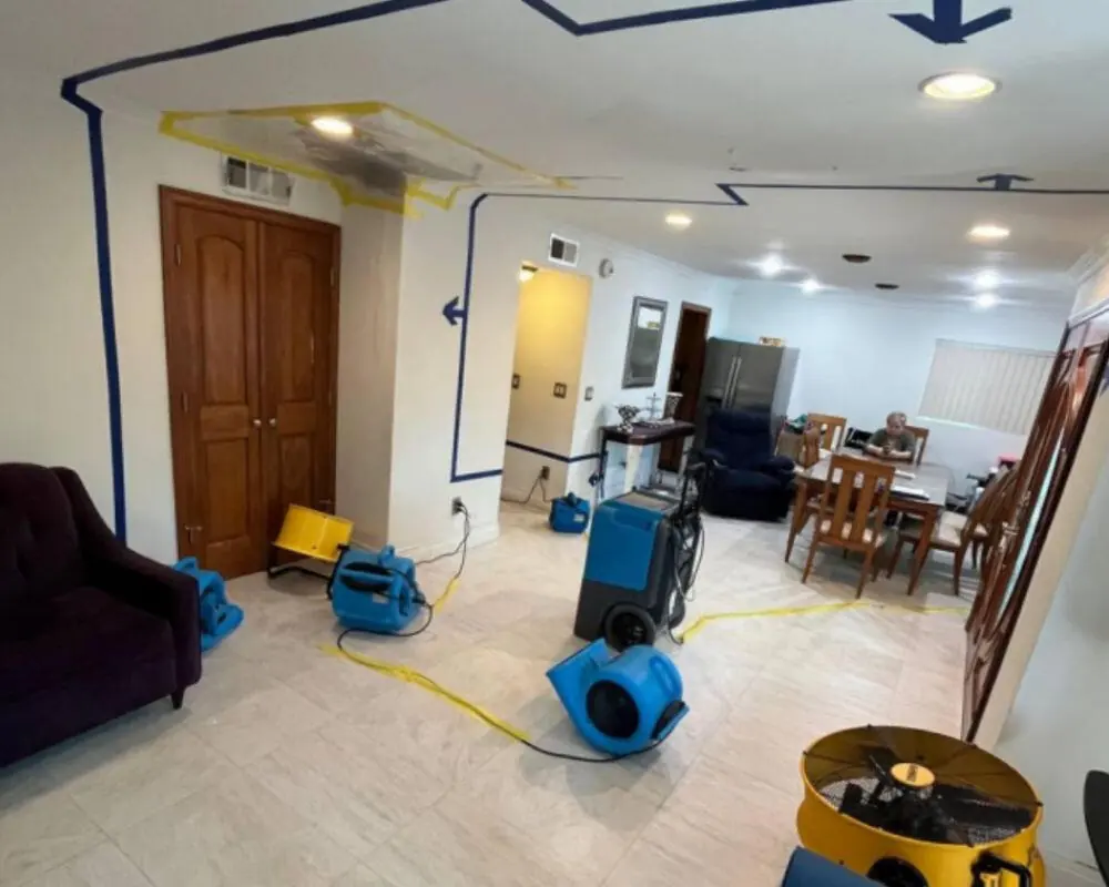 Air movers and dehumidifiers